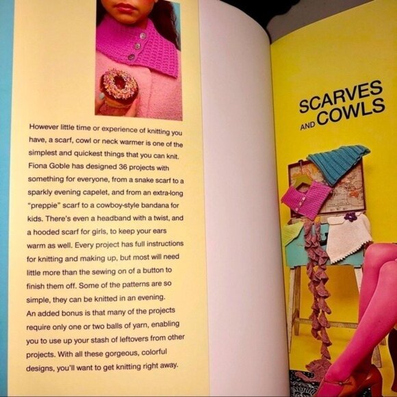 NWT Knitting Scarves & Cowls 36 Patterns Project Book Quick & Stylish Knits - Picture 17 of 17
